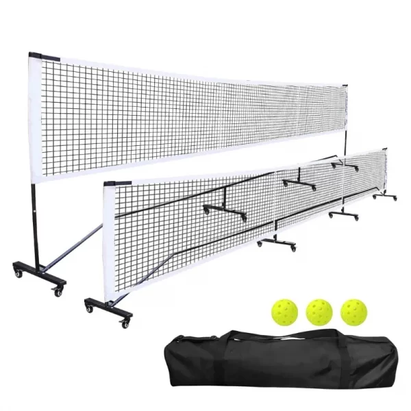 Pickleball Netz Räder höhenverstellbares tragbares Netz