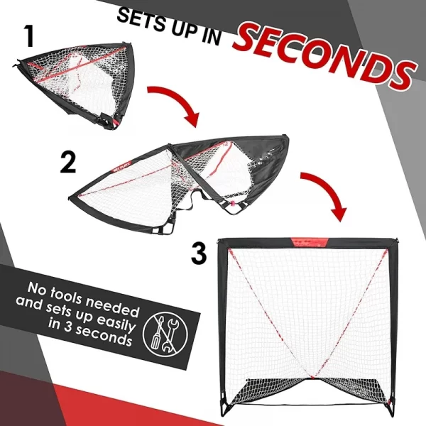 Kids Lacrosse Goal Backyard Training Practice & Exercise Portable Lacrosse Net Equipment & Gear Kids Lacrosse Goal Backyard Training Practice & Exercise Portable Lacrosse Net Equipment & Gear