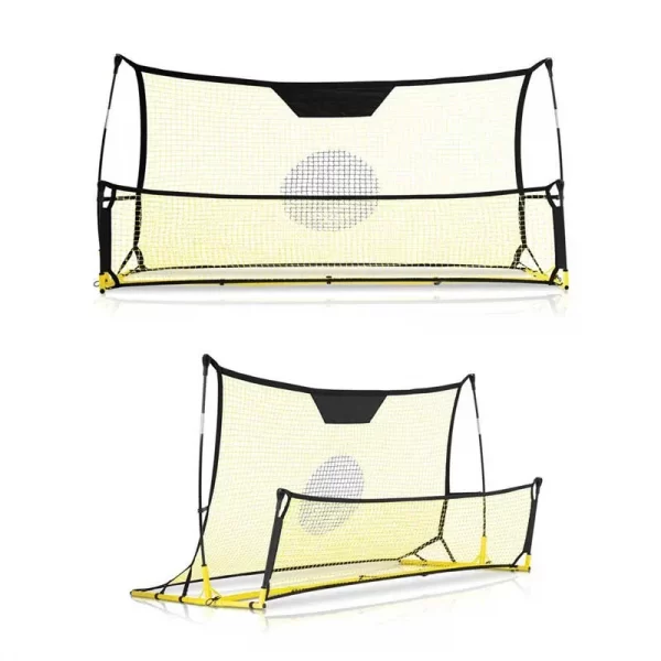 Quickster Soccer Trainer Tragbares Rückprallnetz für Volley-Passspiel und Solotraining Quickster Soccer Trainer Tragbares Rückprallnetz für Volley-Passspiel und Solotraining