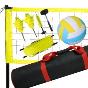 Portable Professional Outdoor Volleyball Net Set with Adjustable Height Poles Portable Professional Outdoor Volleyball Net Set with Adjustable Height Poles