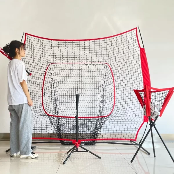 Baseballnetz Baseball Hitting Net Batting Net Catching Net Pitching Net Training Net Metal Bow Frame Baseball Equipment