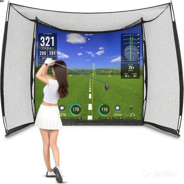 jimeng-2025-07-30-7262 Fangsheng 10 x 8 ft Golf Praxis Hitting Net