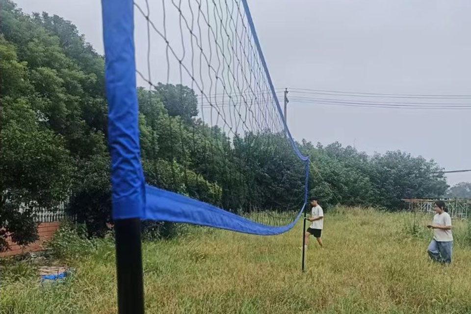 32'x3'ft Volleyball-Netzstangen-Set