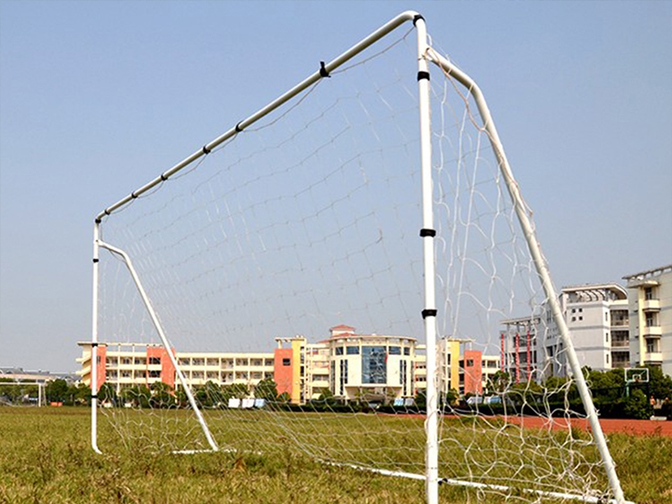 Portería de fútbol con red plegable