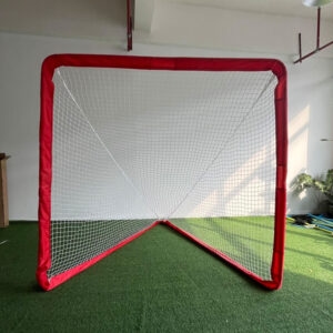 Golo de lacrosse Rede com estrutura de aço vermelha Golo de lacrosse Rede com estrutura de aço vermelha