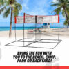 Portable Four-Way Volleyball Net Portable Four-Way Volleyball Net