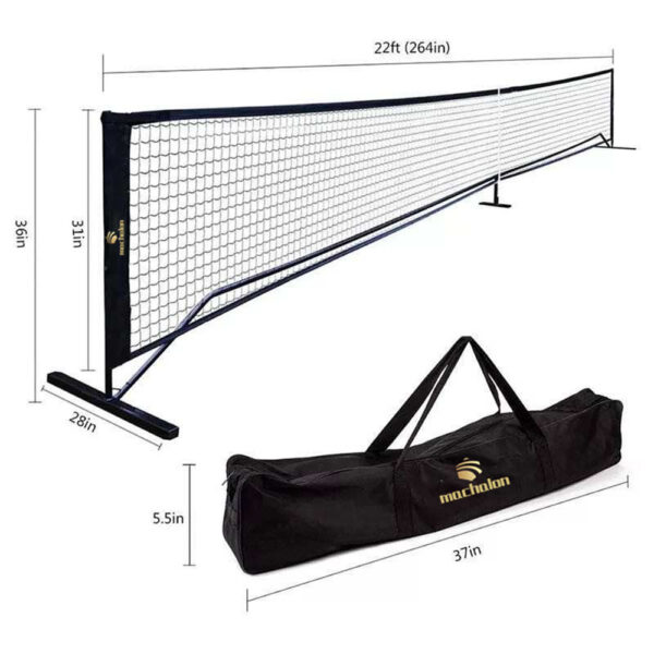 Tragbares Pickleball-Netz in Regelgröße