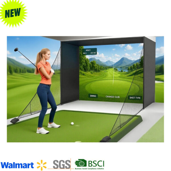 Professional Golf Simulator Enclosure Professional Golf Simulator Enclosure