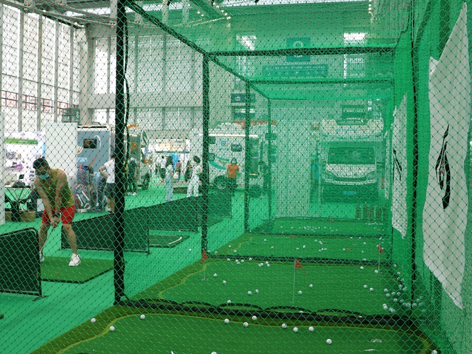 Grünes Golf-Schlagnetz