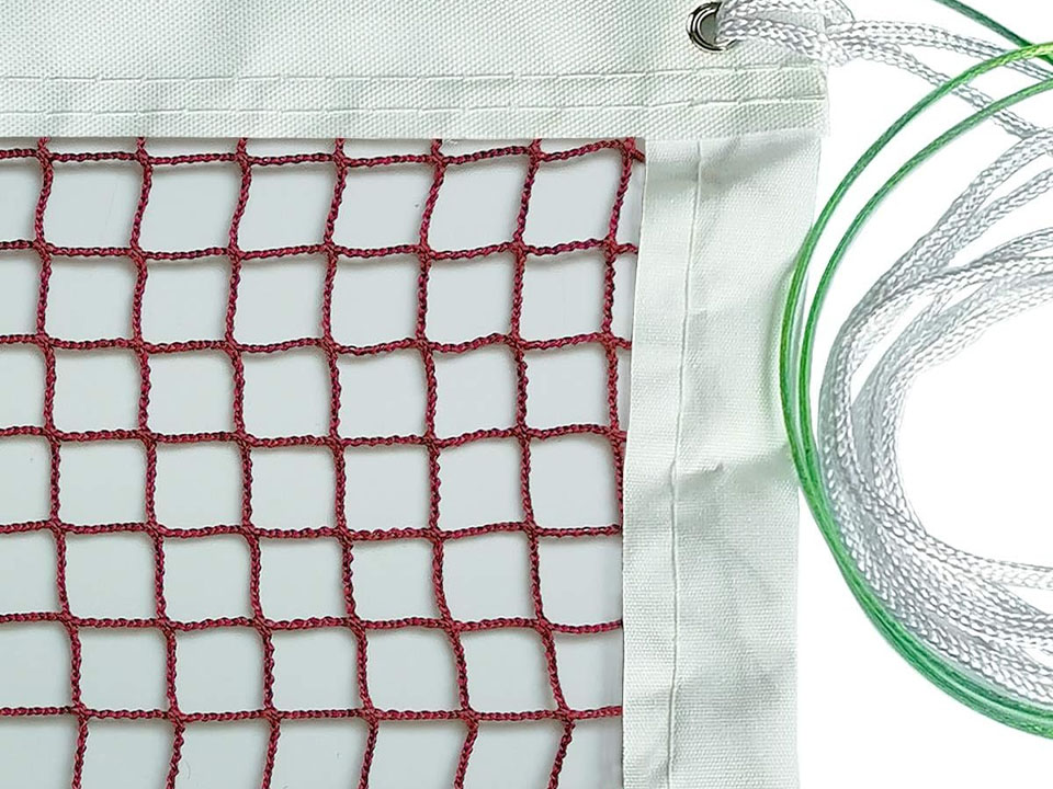 Hochwertige, maßgeschneiderte, tragbare Sport-Badmintonnetze Faltbares Netz PE Nylon