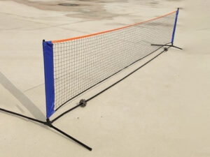 Red portátil de polietileno para bádminton y tenis