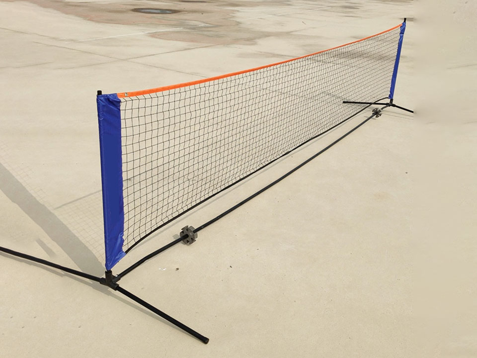 Tragbares Badminton- und Tennisnetz aus Polyethylen