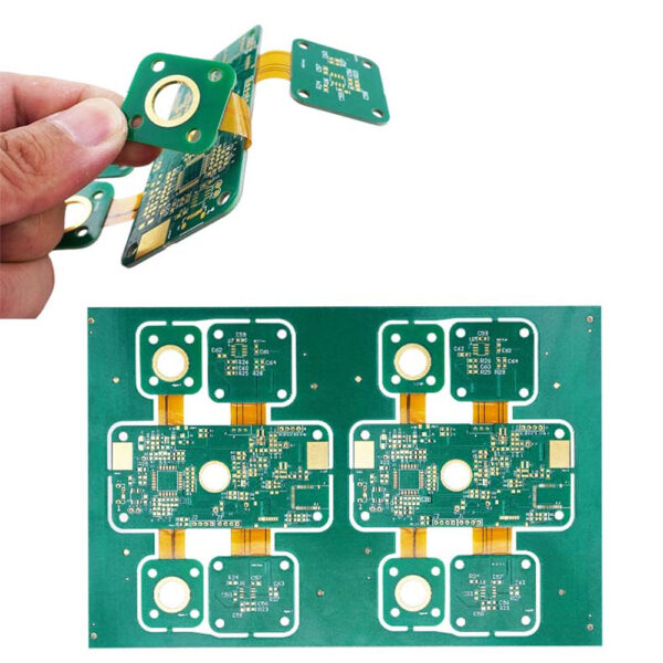 Multilayer Rigid-Flex FPC PCB With Gold Rings OEM Supplier