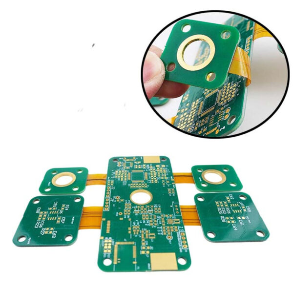Multilayer Rigid-Flex FPC PCB With Gold Rings OEM Supplier