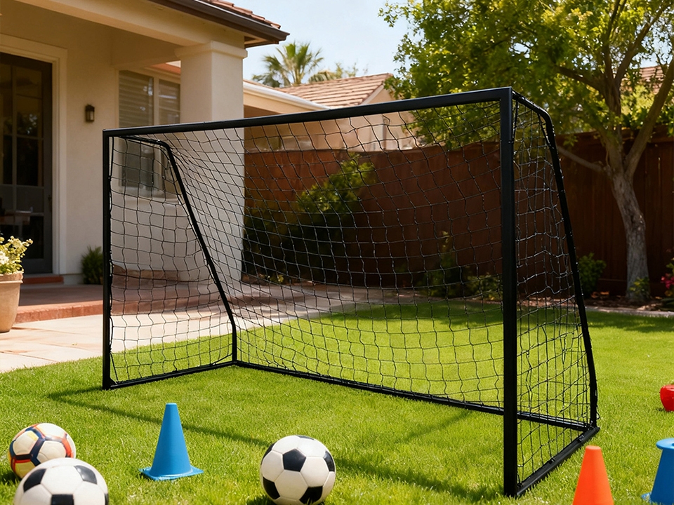 Portable soccer net