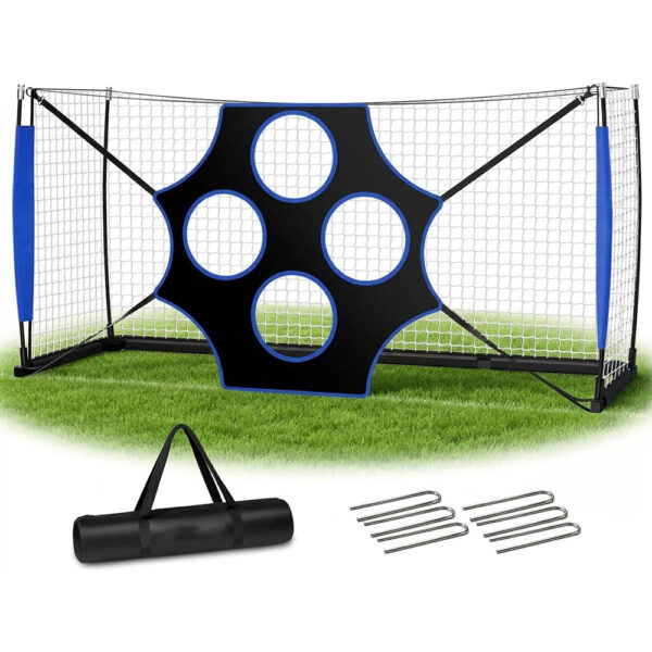 Portable Soccer Goal with 4-Hole Target Sheet Portable Soccer Goal with 4-Hole Target Sheet
