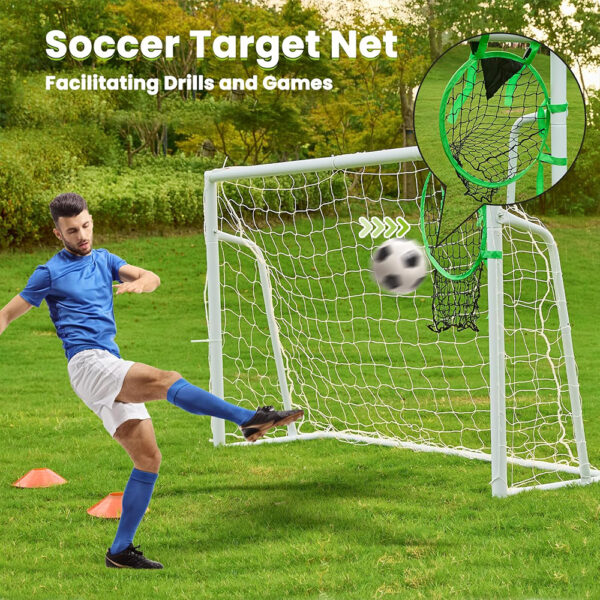Powder-Coated Steel Soccer Goal Set Powder-Coated Steel Soccer Goal Set