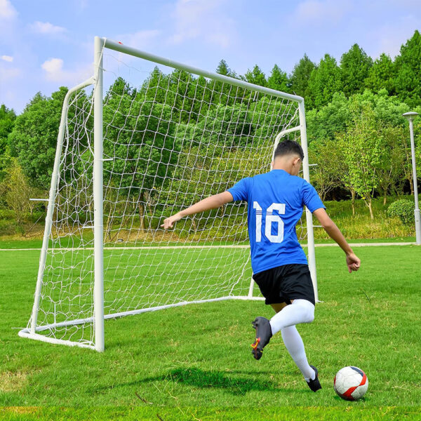 Powder-Coated Steel Soccer Goal Set Powder-Coated Steel Soccer Goal Set