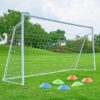 Powder-Coated Steel Soccer Goal Set (3) Powder-Coated Steel Soccer Goal Set