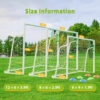 Powder-Coated Steel Soccer Goal Set (4) Powder-Coated Steel Soccer Goal Set